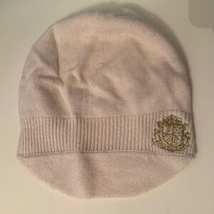 Vintage juicy couture cream beanie hat